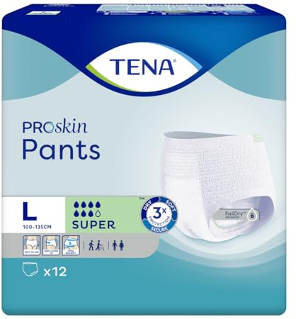 Tena - Tena Proskin Super (Size L) Pants - 12 Pieces
