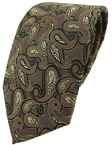 TigerTie Designer Krawatte in paisley muster - Krawatte Klassischer Schnitt