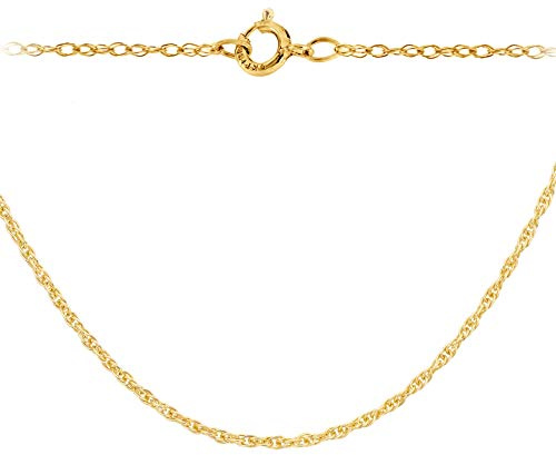 CARISSIMA Femmes 9 ct Or Jaune Chaîne Prince of Wales 0,4 mm Longueur 46 cm/18 Pouces
