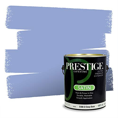 PRESTIGE Paints Exterior Paint and Primer In One, 1-Gallon, Satin, Comparable Match of Valspar* Purplicious*