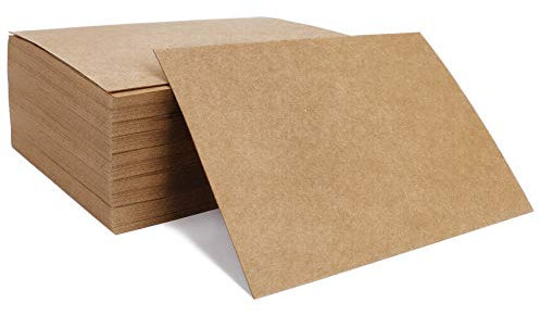 Kraftpapier 100 Stück Blanko Papier Karten Mitteilungs-Karte Postkarten für DIY Graffiti Nachricht Leere Grußkarte 14,6 x 9,7 cm