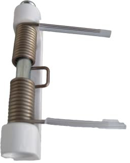 Schliesser, Feder, Federschliesser Fliegengittertür als Ersatzteil oder Zubehör für Insektenschutztür (3, Weiss RAL 9016)