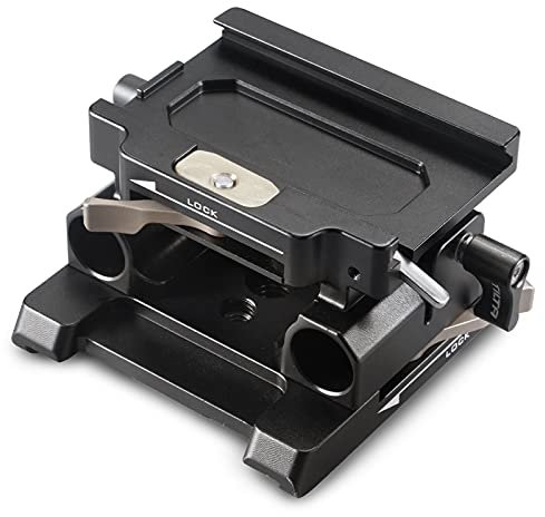 Tilta Plaque de base de type III 15 mm compatible avec Canon 5D/7D Accessoires de création de films et caméscope Stabilisateur léger et durable – Noir TA-BSP3-15-B