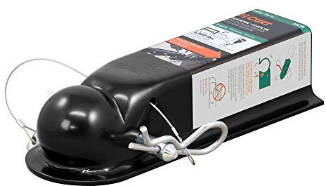 CURT 25470 QuickPin No-Latch Trailer Coupler for 2-Inch Hitch Ball, 2-in Channel, 3,500 lbs