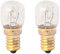 LEDLUX 2 PCS Lampadine Da Forno e Microonde, E14 15W 230V 80 Lumen 2800K, Resistente Alta Temperatura Fino a 300 Gradi (ST22)