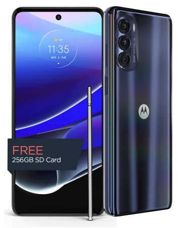 Motorola Moto G Stylus 5G | 2022 | Unlocked | Made for US 8/256 GB | 50MP Camera | Steel Blue