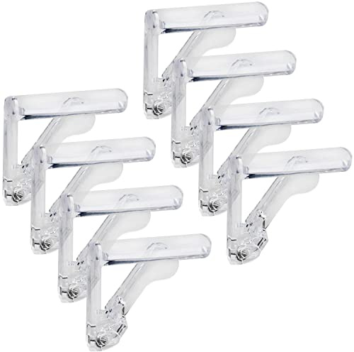 ITROLLE Plastic Tablecloth Clip 8PCS Clear Plastic Spring Loaded Tablecover Clips Transparent Table Cover Holder for Home Party Picnic Table Cloth Clamp