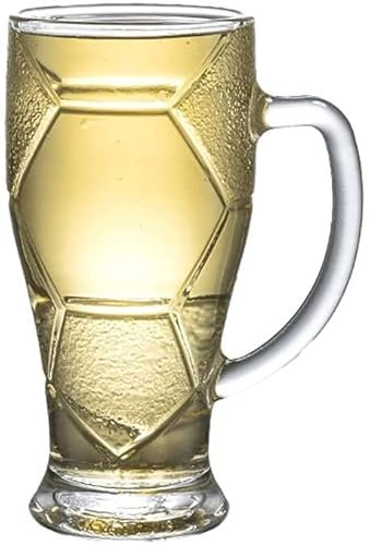 Jarra de Cerveza de Cristal de 400ML, Taza de Agua fría, Regalo de Partido de fútbol, ​​Taza de Cerveza de Barril, Copa Grande del Mundo, Vasos de Cerveza, Regalos de Cerveza de Navidad para Hombres