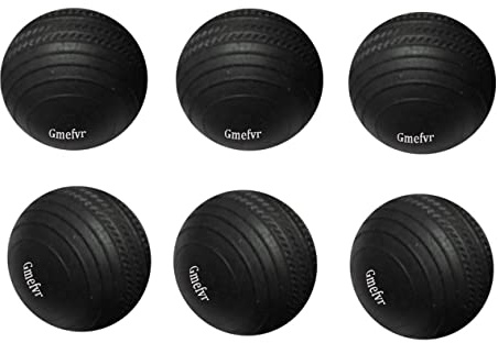 Gmefvr Cricket Ball Cricket Tennis, Wind Ball, I10 Balls For Practice And T-20 Playing Balls (Black Rubber Ball 6 Ball) - Rubber