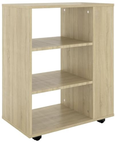 vidaXL Rollschrank Sonoma-Eiche 60x35x75 cm Holzwerkstoff