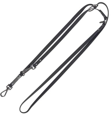 TRIXIE Hundeleine CityStyle Verlängerung S–M 2,00 m/13 mm – schwarz | Rutschfest, wasserabweisend und abwaschbar – für Hunde, pflegeleicht und strapazierfähig, robust verarbeitet