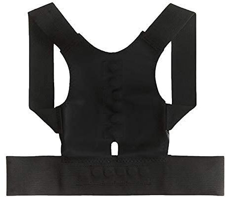 Haltungskorrektur Männlich Weiblich Haltungskorrekturgürtel Magnetische Haltungskorrekturorthese Schulter-Rückenstützgürtel-Kit Verbessern Sie die Schulter-Rückenbandage (Farbe: 01, Größe: M)