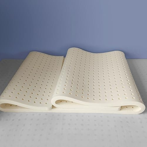 NAKEAH Latex Matratze Toper - Bio -Latex -Top aus 100% Bio -Latexschaum - langlebig, kühlend und atmungsaktiv,2.5cm,150x200cm