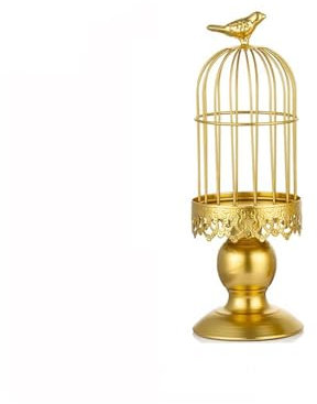 Kerzenhalter im Vintage-Stil, Vogelkäfig-Kerzenhalter, antiker Kerzenhalter, Eisen, Tafeldekoration, Kandelaber, Tafelaufsätze für Wohnzimmer, Esstisch und Kamin