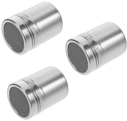 Hoement 6pcs Cooking Shaker Pepper Mill Salt and Sugar Shaker Flour Duster for Baking Easy to Maintain