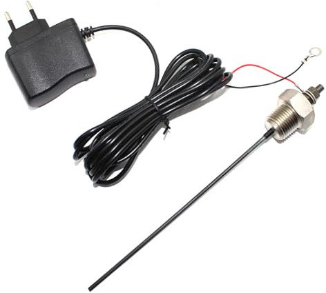 Aodo di titanio per scaldacqua elettrico 1/2 NPT, lunghezza totale 220 mm, lunghezza rivestimento 120 mm, elimina l'odore di uova marce nell'acqua, per serbatoi da 10 a 39 litri