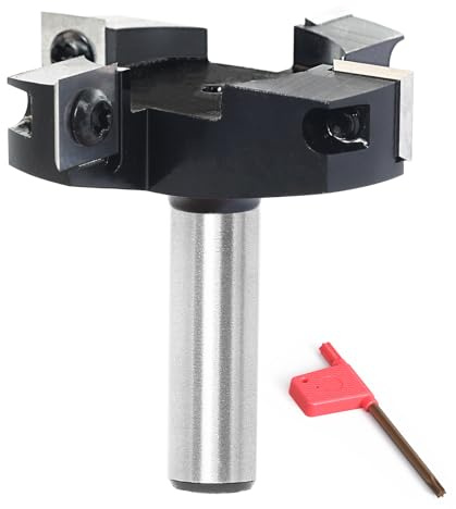 Akylin Slab Flattening Surfacing Router Bit 1/2 Shank,2-1/2 Dia. 4 Wings