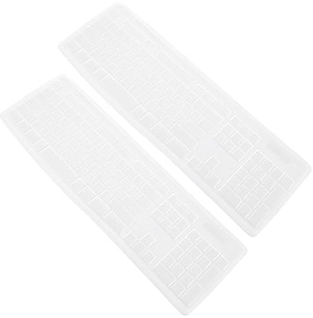 CAXUSD 2pcs Silicone Keyboard Cover Skin for Mk345 Practical Keyboard Cover No Odor Fade Resistant Present Idea