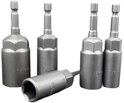 1 stücke Tiefe Hex Buchse Set 1/4 Hex Schaft Antrieb Elektrische Buchse Kopf for Schlagmutter Bolzen Bohrer Bits schraubendreher Bits 34mm Tiefe(6mm-1pcs)