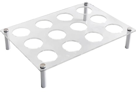 Huevera para encimera de cocina, organizador de huevos de acrílico