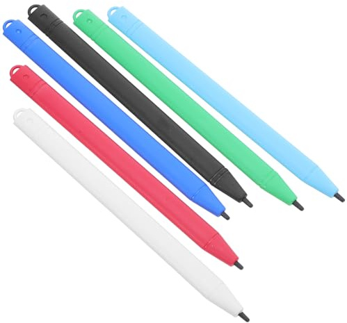 Toddmomy Set 6 Penne da Disegno LCD per Penne in Plastica Colorate Resistenti a Urti per Tavoletta Grafica Accessori per Scrittura e Gioco Creativo