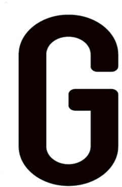 1 Pcs 10/12 cm 3D English Letter Digits House Number Floating Exterior Sign Plate Art Wall Sticker Luxury Acrylic Mailbox(G,10cm)