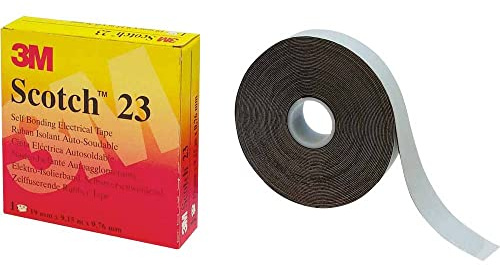 3m HT002001275 Scotch 23 Ruban adhésif isolant autosoudable 9,15 m x 38 mm