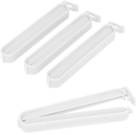 Metaltex 295610080 Beutelclips lang 4 Stück aus Kunststoff