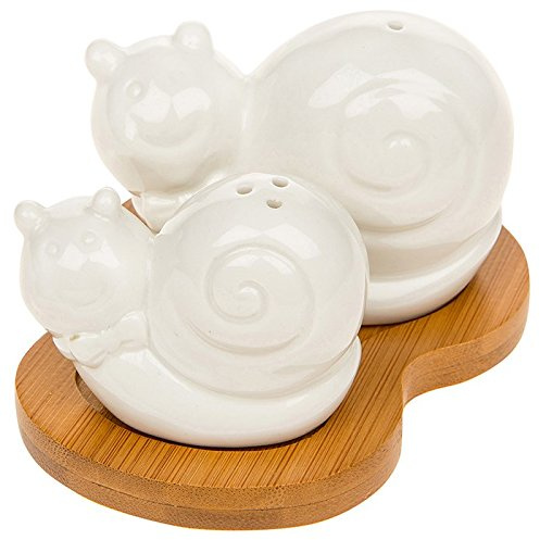 White Bamboo Cute Snail Cruet