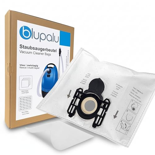 blupalu 10x Staubsaugerbeutel für Privileg 403.970 403.970.7 403 970 7 | Staubsauger-Beutel aus deutscher Herstellung inkl. Filter-Vlies, mehrlagig, Staub-Beutel Ersatz mit praktischem Verschluss