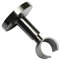 Gardinia Supporto da soffitto con Piastra di Fissaggio in Metallo, Binario Singolo, Aperto, incl. Kit di Montaggio, Serie Chicago, Ø 20 mm, Titano