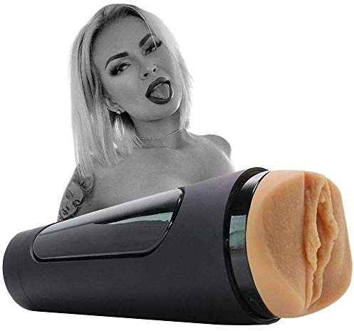 Doc Johnson Main Squeeze Camgirls - Layna Me quetschbarer Masturbator - Hautfabre, 640 g, vanille