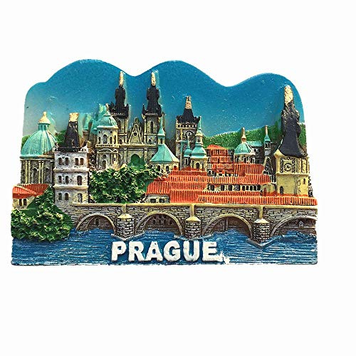 Prag Tschechische Republik 3D Kühlschrank Magnet Souvenir Geschenk Home Küche Dekoration Magnetischer Aufkleber,Prag Tschechische Kühlschrank Magnet Sammlung