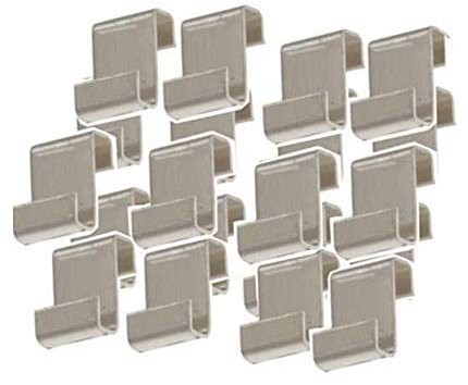 Sanmum 100 Stück Gewächshaus Klammern, Gewächshausklammern rostfrei Hohlkammerplatte Befestigung Gewächshäuser Zubehör (Z Clips)