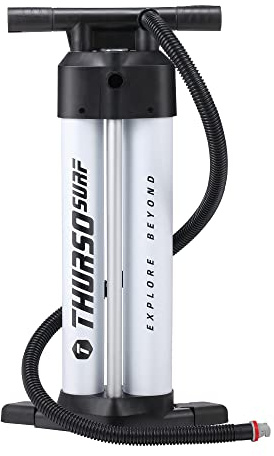 THURSO SURF Paddle Board Pump Dual Chamber SUP Replacement Hand Pump for Inflatables Triple Action Inflation Deflation Lightweight Portable Max 29 psi