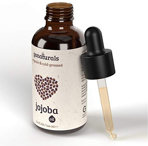 GONATURALS Organic Jojoba Oil - Cold Pressed Face Oil & Hair Oil for Moisturizing, Anti-Aging & Hair Growth - Natural Skin Care Oil for Face, Body & Dry Skin - 100% Pure & Organic Jojoba Oil (100 ml)