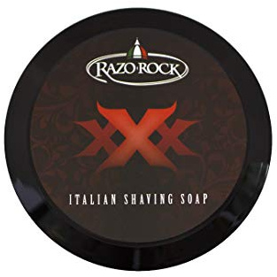 RazoRock XXX Italian Shaving Soap: Artisan Made Shaving Soap for Men - Tallow Based Shave Cream Soap for Wet Shaving - Rich, Creamy Lather and Classic Italian Barber Shop Scent - 5 Fl Ounces (150 ML)