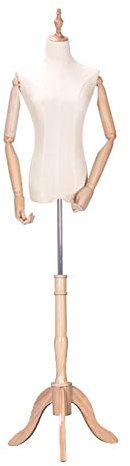 Schneiderpuppen Schneiderbüste Schneider Dummy Bekleidungsgeschäft Mannequins Dummy-Modell Studentenschaufensterpuppe Mit Holz Basisfenster Hochzeit Display-Regal (Color : B, Size : A(Medium))