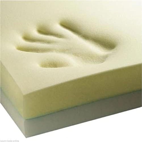 Orthopedic Memory Foam Cushion Pad – UK Made Visco Elastic Foam for Chairs, Benches, Dog Beds & Cushions – Certified Supportive, Pressure Relief & Temperature Sensitive Comfort (18 x 18 x 2)