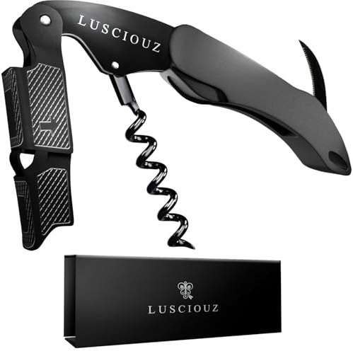 LUSCIOUZ Zero Resistance THE HELIX Corkscrew Silent Wine Bottle Opener Waiters Corkscrew Wine Key