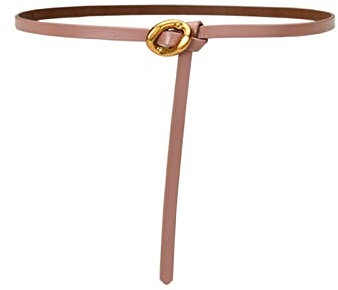 Dekorativer Gürtel, Knotengürtel für Damen, weicher Ledergürtel mit Knotenriemen, Kleiderzubehör, Damentaillenbänder, Langer Damengürtel, Hüftgürtel aus Kunststoff (Farbe: Grün, Größe: 105 cm) (Rosa