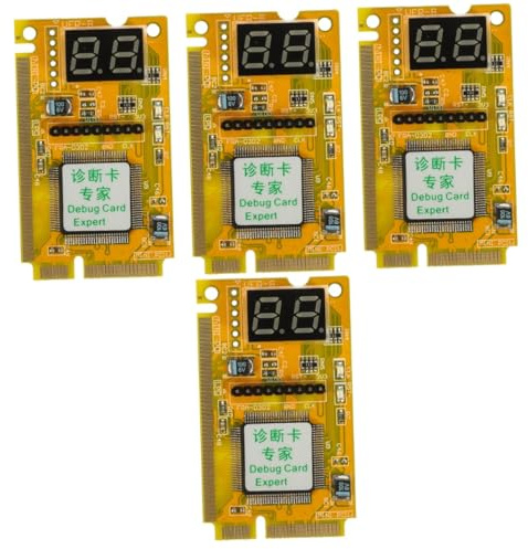 Mikikit 4sätze Motherboard Tester Karte Präzise Pc-Motherboard-diagnosekarte Für Schnelles Troubleshooting Kompatibel Mit Verschiedenen Mainboard-Modellen Robuste Und Langlebige