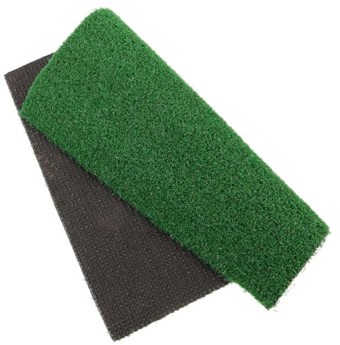 BESPORTBLE Artificial Grass Turtle Basking Platform Ramp 30x30cm Fake Grass Mat for Reptile Tanks for Aquatic Turtles and Terrapins
