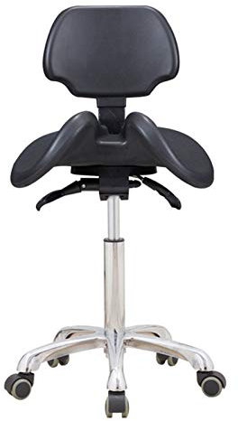 LULUMAIC Einstellbarer Sattelhocker, Arbeitsstuhl Ergonomisch einstellbar 360 ° Drehschuppenstuhl für Ärzte Beauty Massage Spa Salon, C.