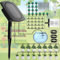 Yowin Automatic Watering System 2025 New Solar Irrigation System, Greenhouse Drip Irrigation Kits with 12 Timer & 15 Drippers & 15m Hose, Anti-siphon Self Watering Devices for Plant Balcony Garden