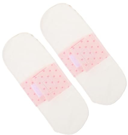 COLLBATH 2 Pezzi Riutilizzabili Assorbenti in Cotone Lavabili Impermeabili Per Donne Assorbenti Mestruali Riutilizzabili Nastro Tessuto Bianco 21 Cm