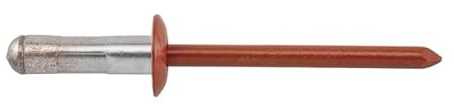 Blindnieten Flachkopf Ø 4 mm in Alu/Edelstahl Länge 10 mm Nieten Flachrundkopf (50, für rot RAL 8004, 4 x 10 mm)