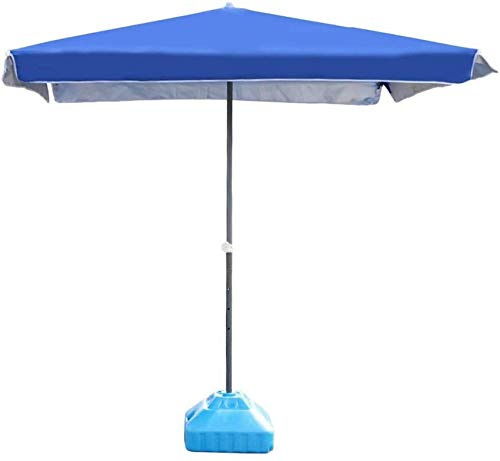 Blue Rectangular Patio Umbrella - Outdoor Market Umbrella for Garden Yard Beach Camping Poolside - Perfect for Commercial Events & Sun Protection