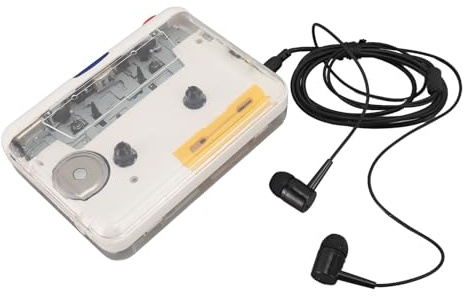 Bewinner Tragbarer Kassettenplayer, Kassetten-zu-MP3-Konverter mit Automatischer Rücklaufrichtung und Klarem Stereo-Sound, Digitalisiert Kassetten über USB Typ C, für Laptop und