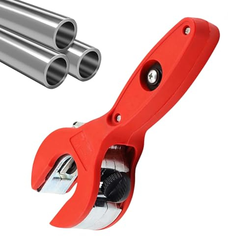 Tagliatubi Per Rame | Tagliatubi A Cricchetto 2 In 1 | PVC a Cricchetto,Per Idraulici Esterni Costruzione Manutenzione Industriale Tubi Rame e Metalli Morbidi